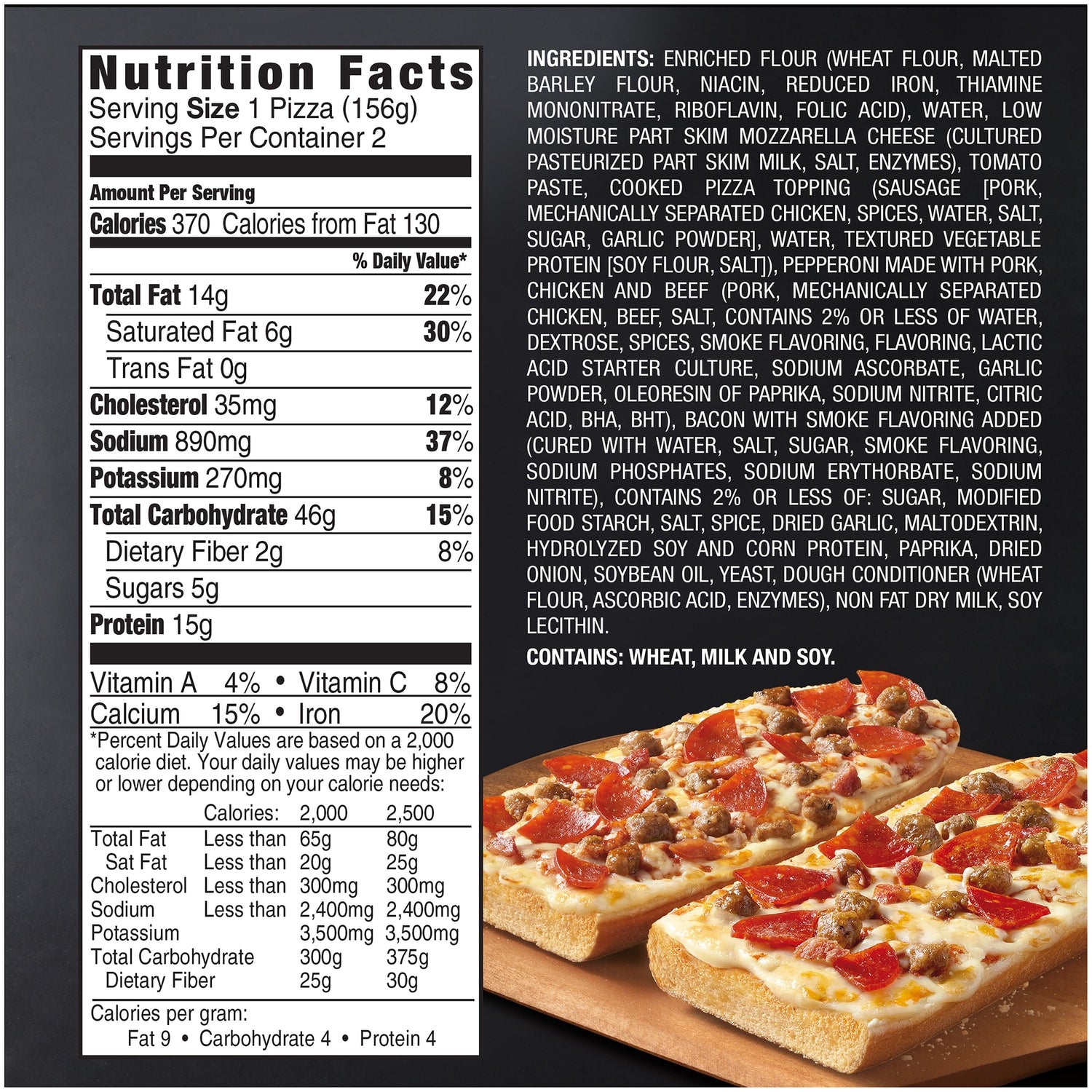 Red Baron Three Meat French Bread Personal Frozen Pizza, 2-ct. Pack