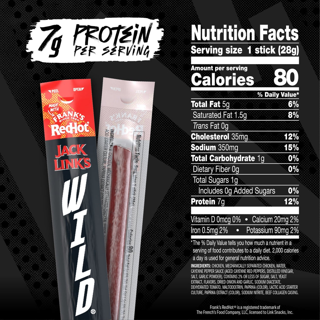 Jack Link's Wild Frank's Red Hot Chicken Stick, 1-ct.