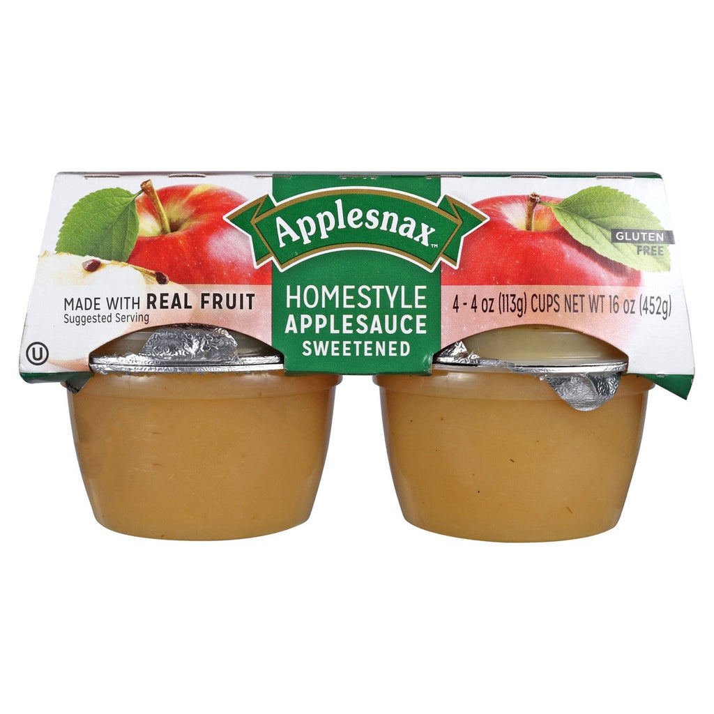 Applesnax Homestyle Applesauce, 4-ct. Packs
