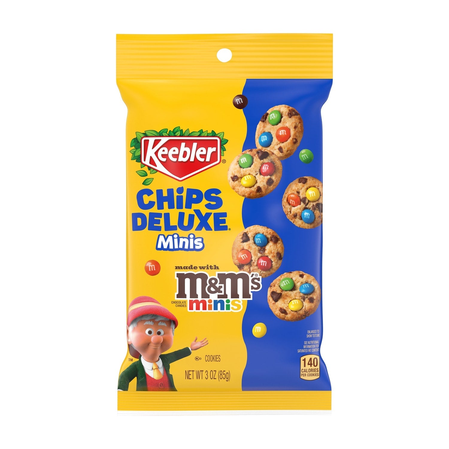 Keebler Chips Deluxe Mini Cookies with M&amp;Ms, 3.03 oz.