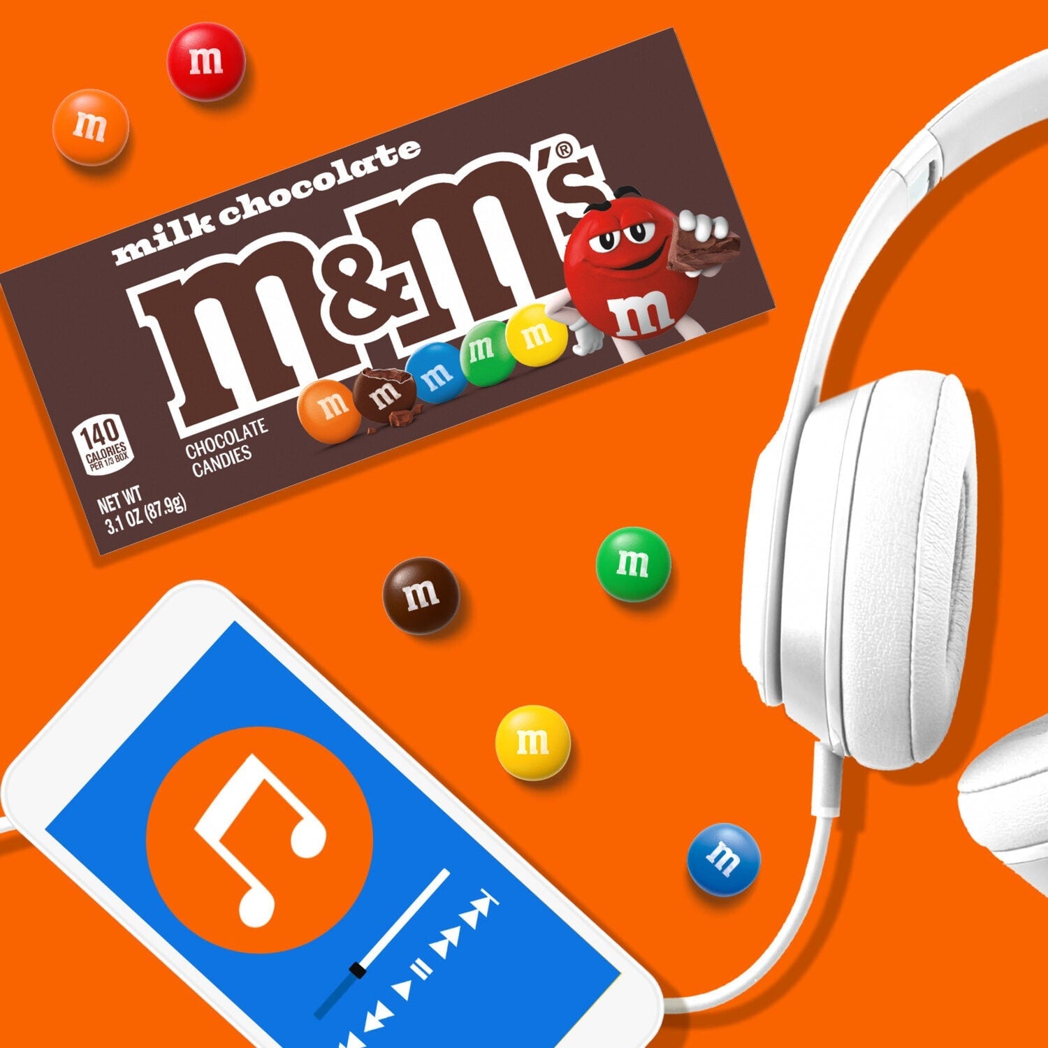 Mars M&amp;MâS Milk Chocolate Candy Movie Theater Box, 3.1 oz.