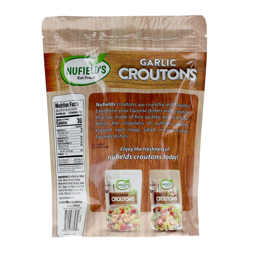 Nufields Garlic Croutons, 1-ct.