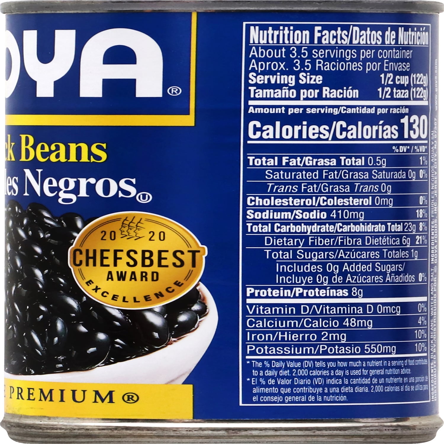 Goya Black Beans, 15.5-oz. Cans