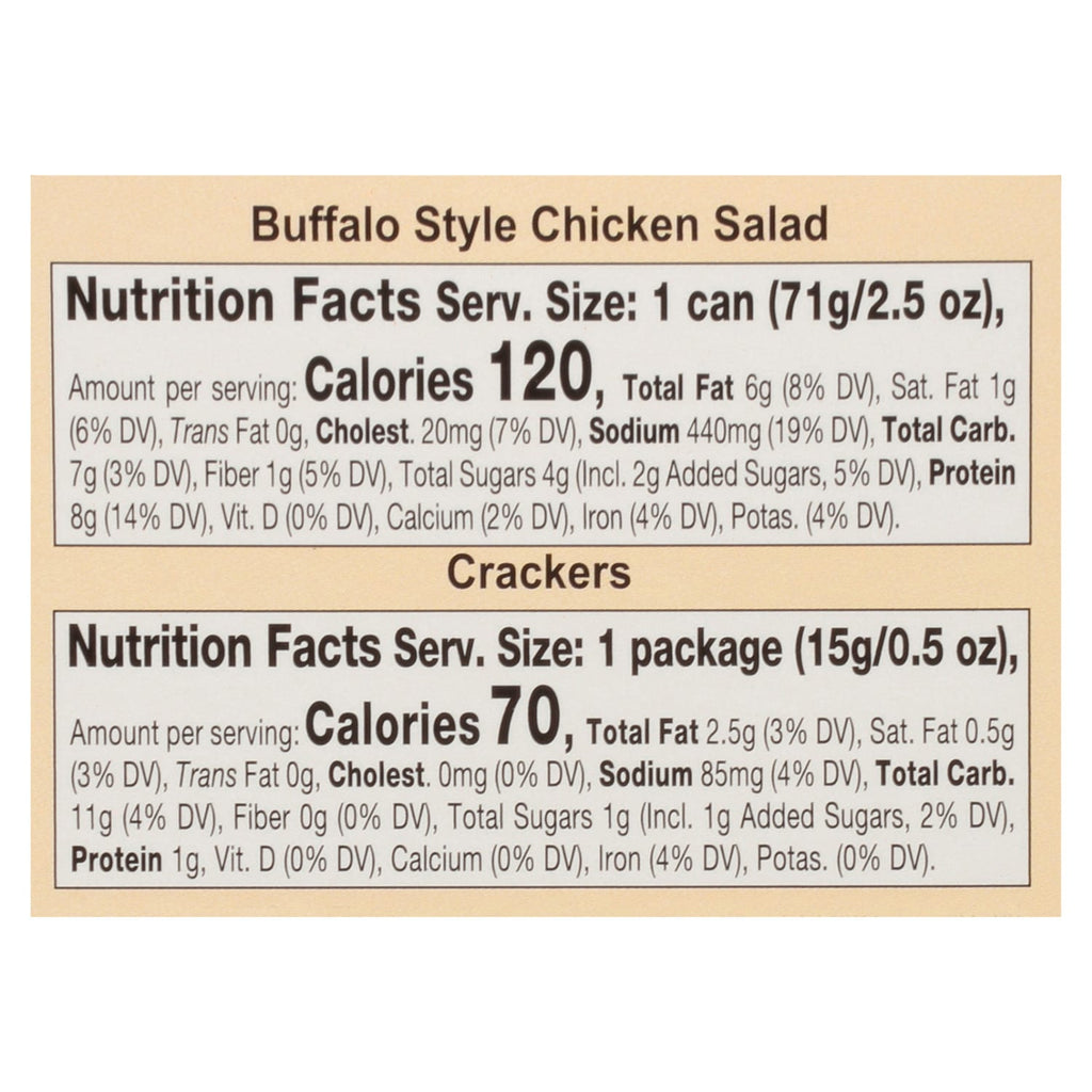 Brunswick Buffalo-Style Chicken Salad With Crackers, 1-ct.