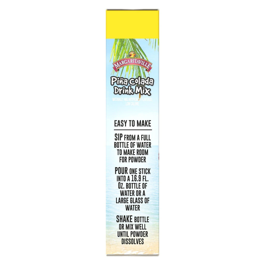 Margaritavilla Pina Colada Zero Sugar Drink Mix, 6-pc Pack.