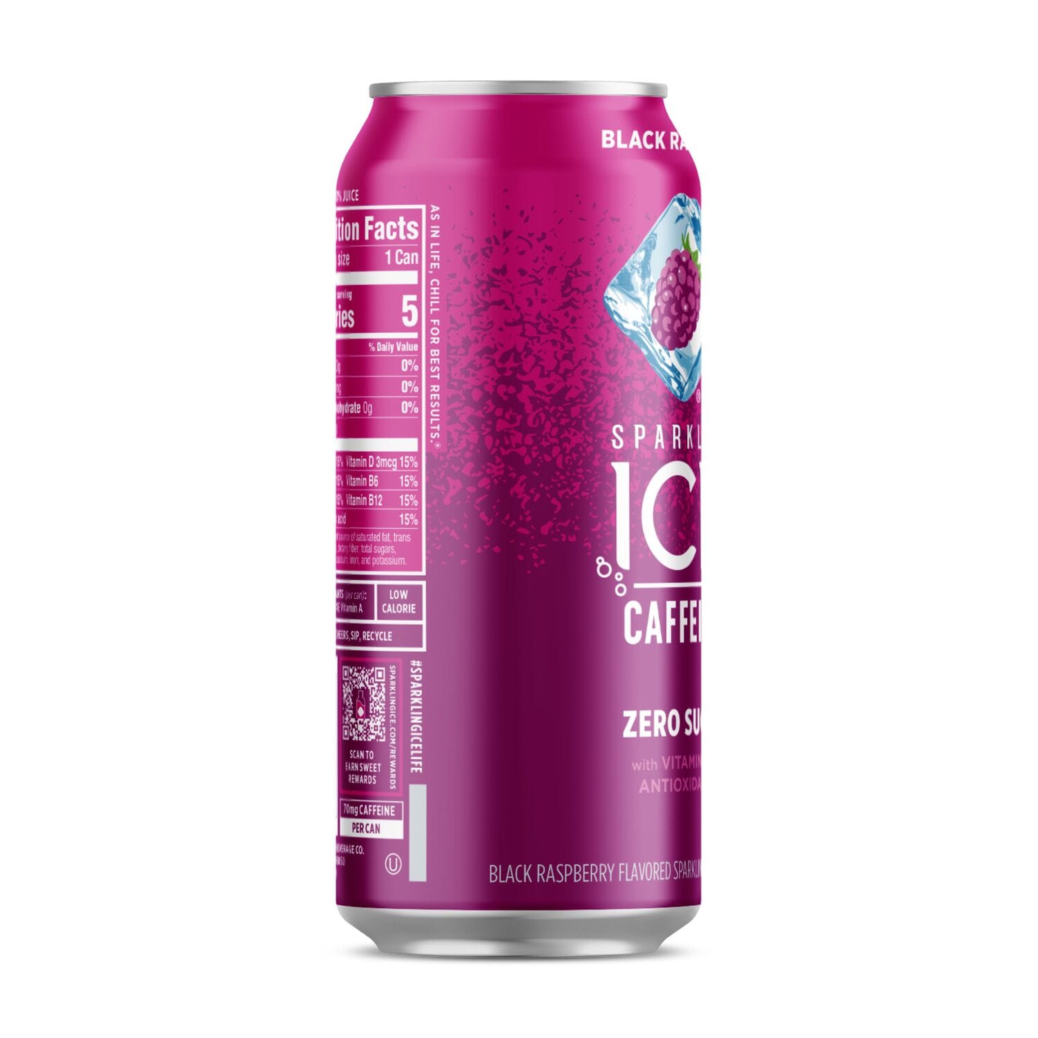 Sparkling Ice ধí½º⧞ Zero Sugar Black Raspberry Sparkling Water, 16 oz.