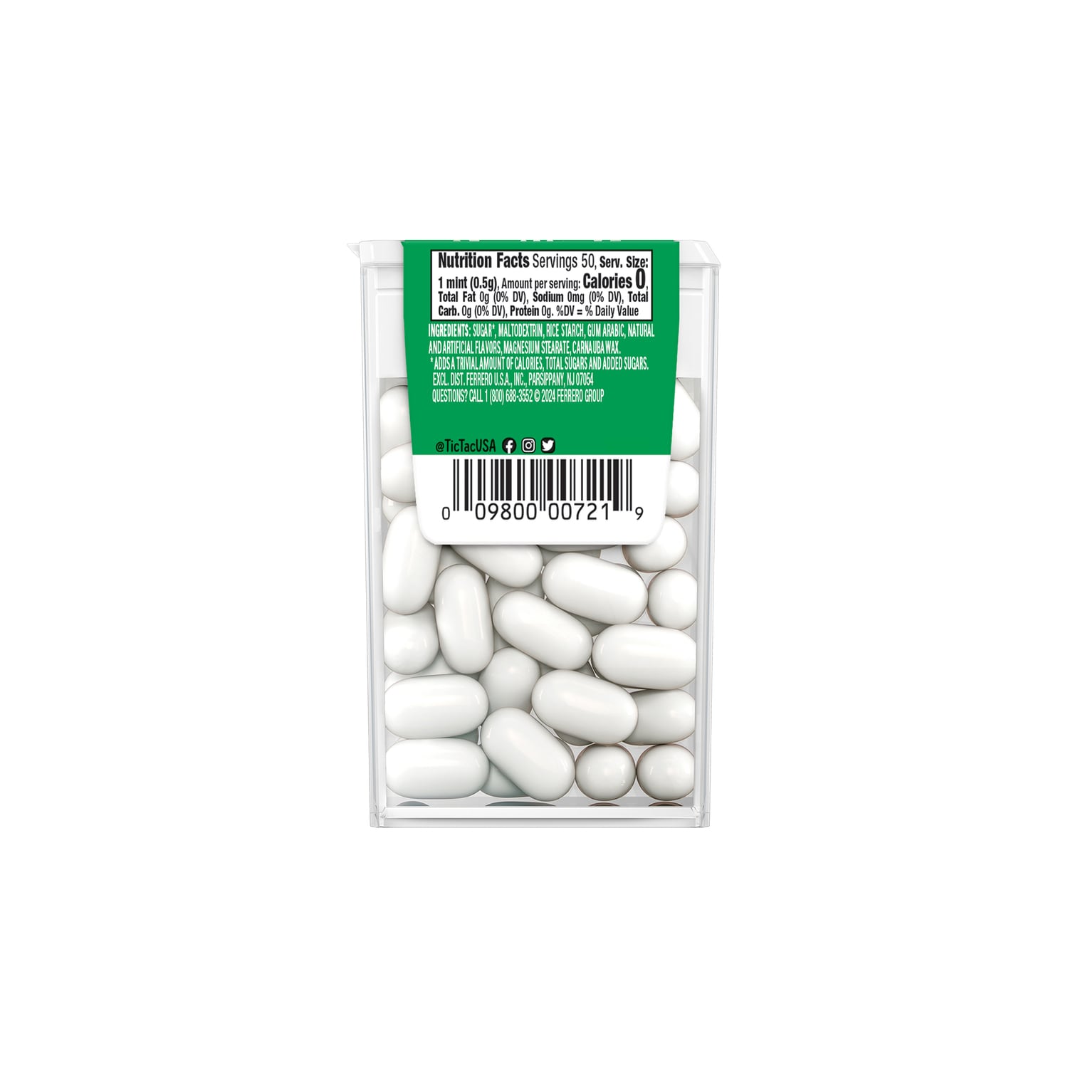 Tic Tac Freshmints, 50-pc Pack.
