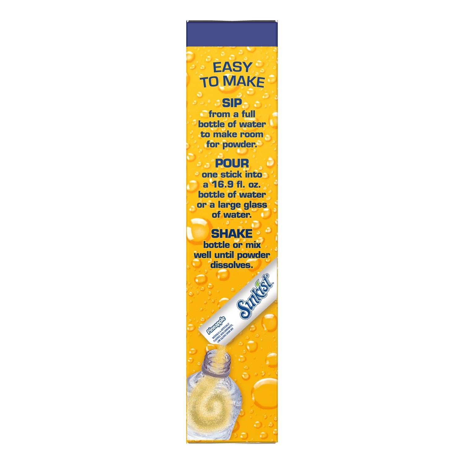 Sunkist Pineapple Singles-To-Go Drink Mix Packets, 6-ct. Box