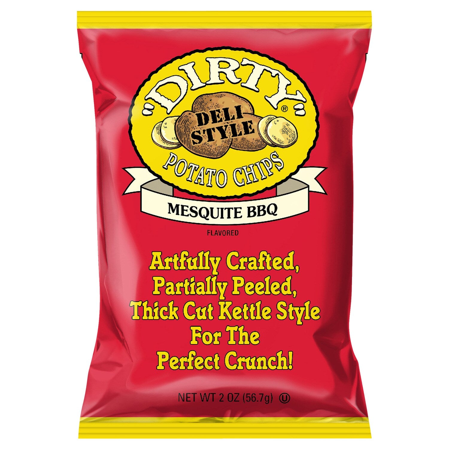 Dirty Mesquite BBQ Flavored Potato Chips. 1-ct.