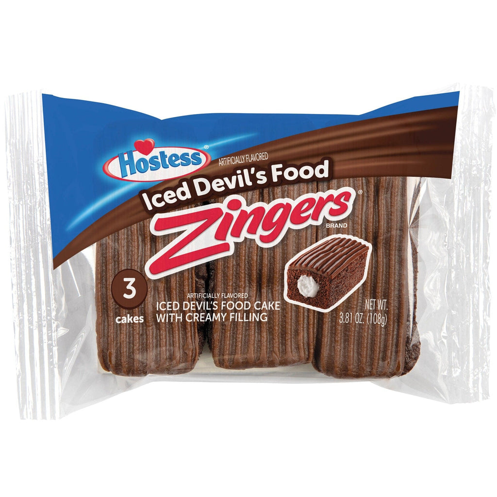 Hostess Iced Devil's Food Cake, 3-pc Pack.