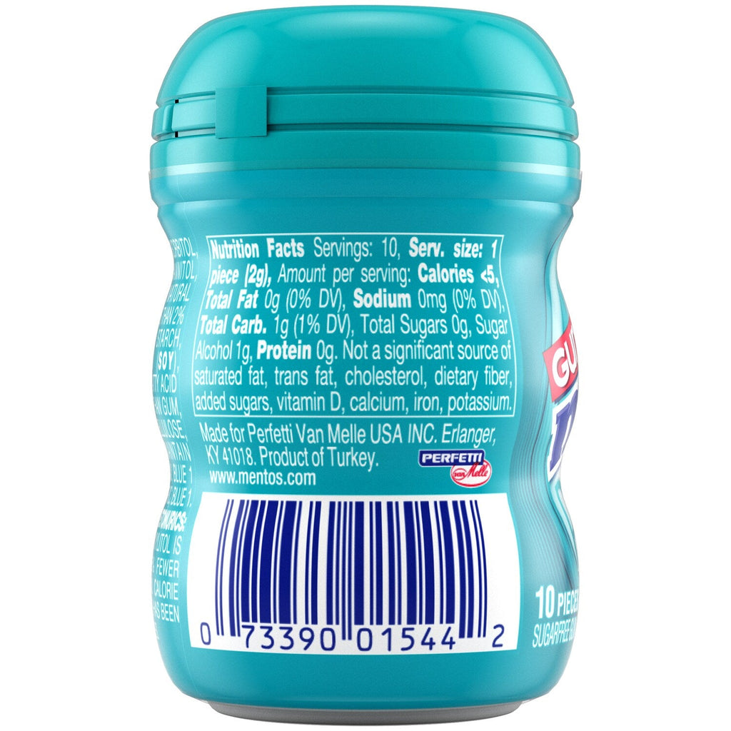 Mentos Sugar Free Wintergreen Fresh Gum Bottle, 1-ct.