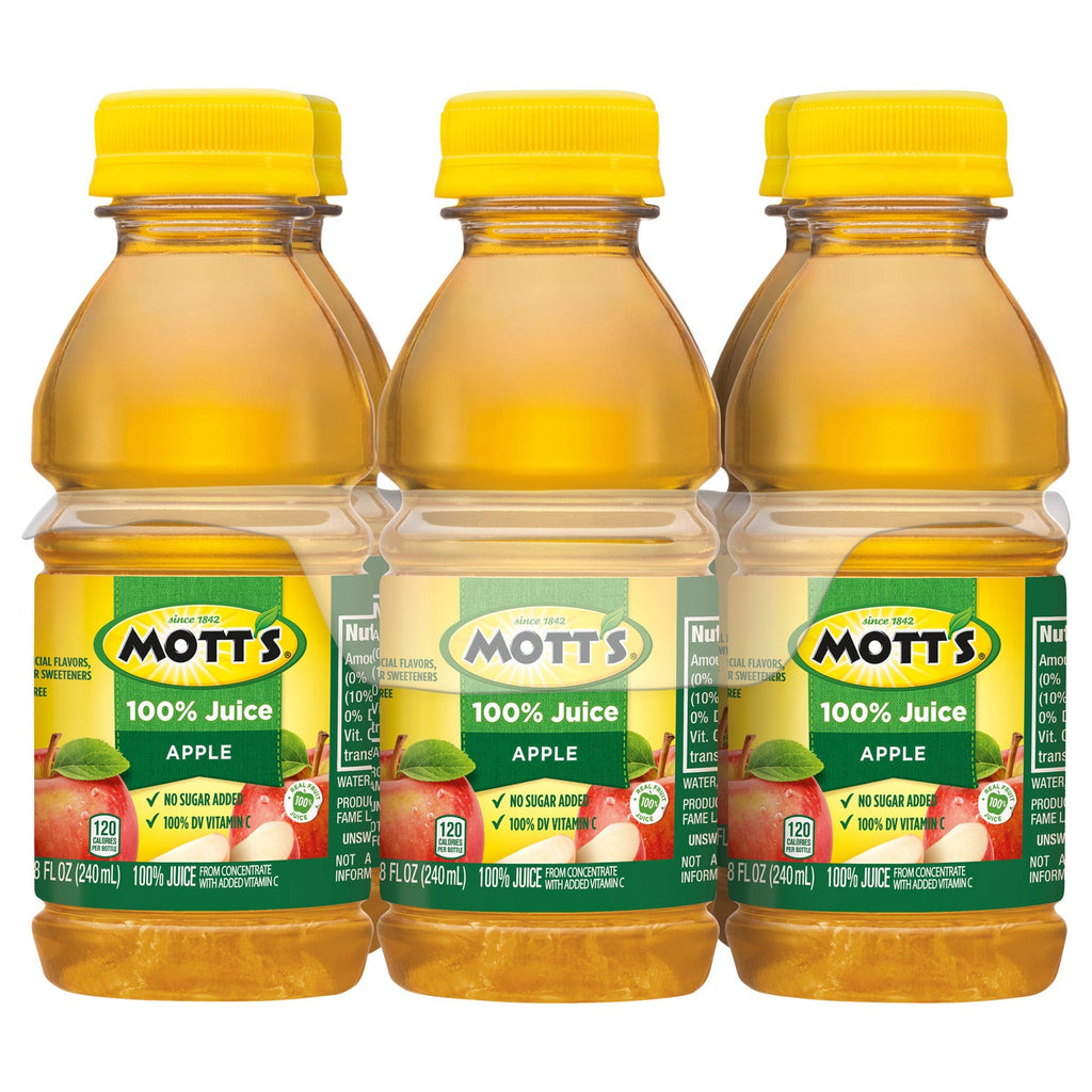 Mott's 100% Apple Juice, 8-oz., 6-ct. Packs
