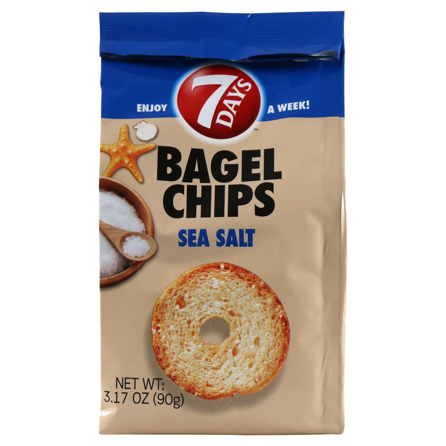 7 Days Bagel Chips - Sea Salt, 3.17 oz.