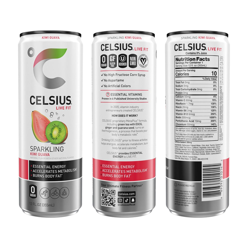 Celsius Sparkling Kiwi Guava Energy Drink, 1-ct.