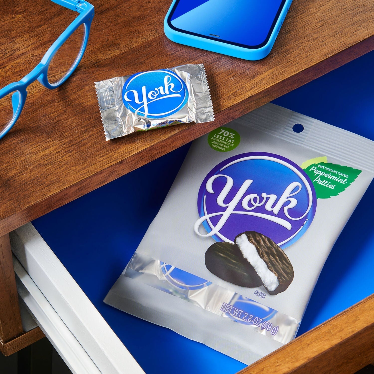 York Dark Chocolate Covered Peppermint Patties, 3-pc Pack