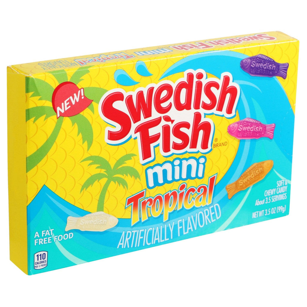 Swedish Fish Mini's with a Tropical Flavor, 3.5 oz. Boxes