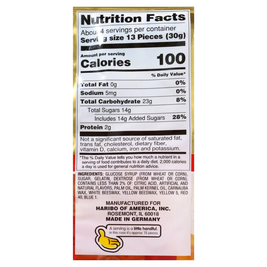 Haribo Goldbears Gummy Bear Candy, 4 oz.