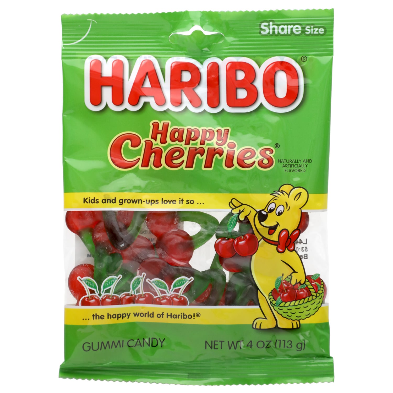 Hairbo Happy Cherries Gummi Candies, 4 oz. Bags