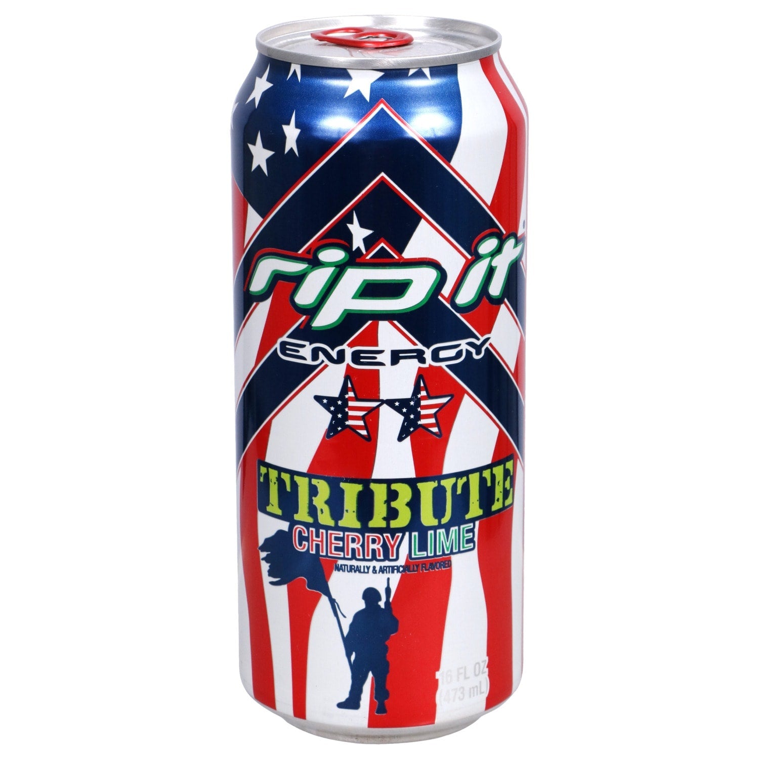 Rip It Tribute Cherry Lime Flavored Energy Drinks, 16 oz.