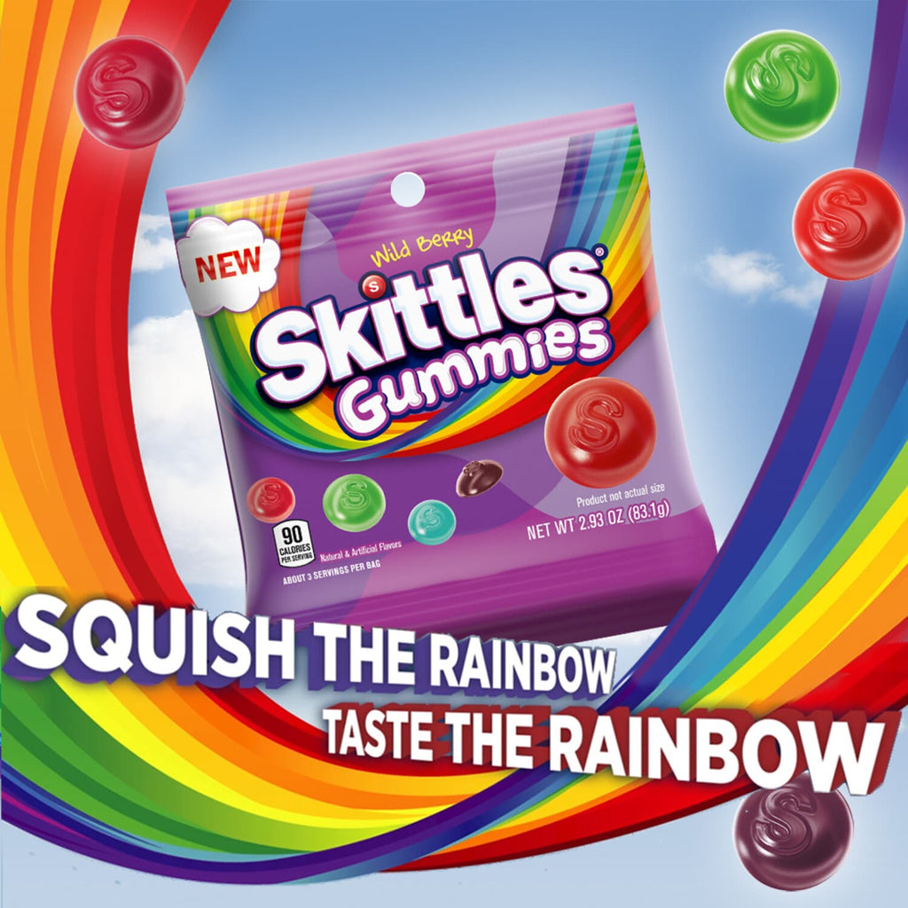 SKITTLES Wild Berry Gummy Candy (2.93oz)