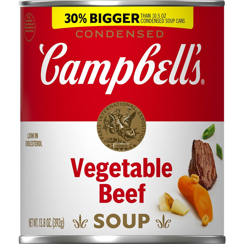 Campbell'sÂ® Condensed Vegetable Beef Soup, 13.8 oz Can
