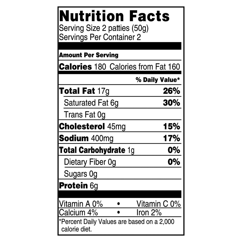 Jimmy Dean Fully Cooked Original Pork Sausage Patties, 3.6 oz.