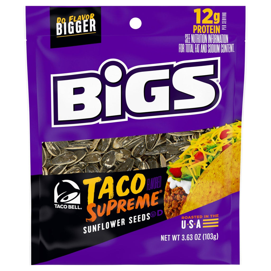Bigs Taco Supreme Flavored Sunflower Seeds, 1-ct.