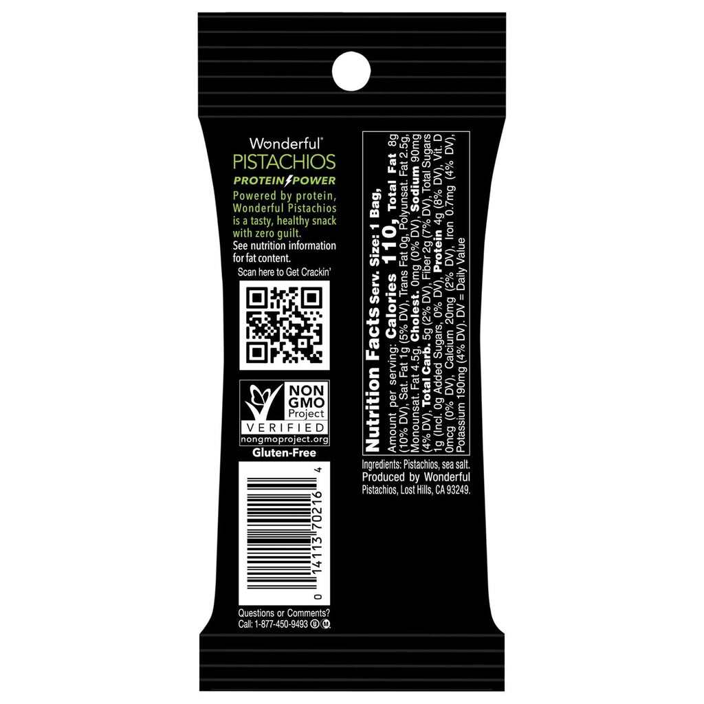Wonderful Pistachios Roasted and Salted Pistachios, 1.25-oz. Pack