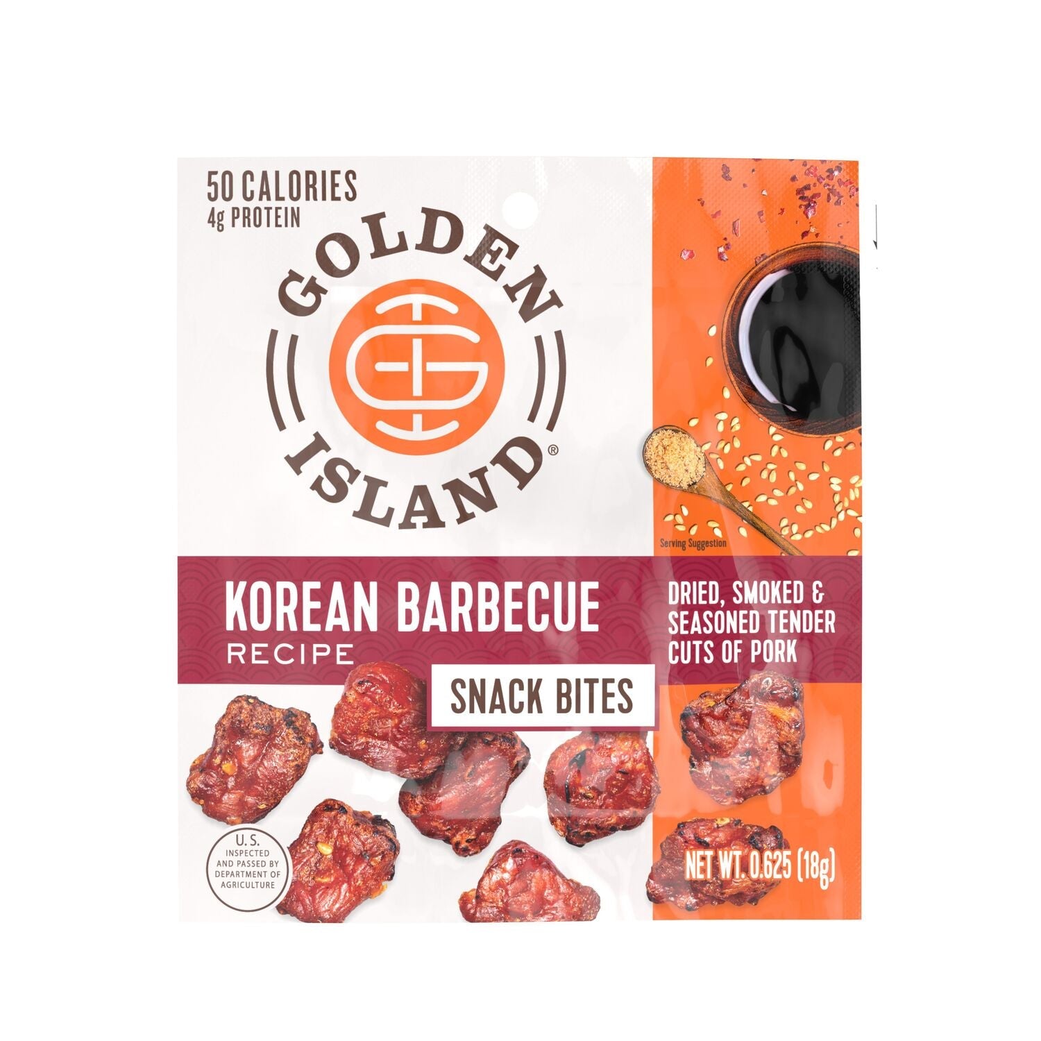 Golden Island Korean Barbecue Pork Snack Bites .625oz