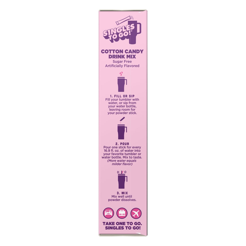 Wyler's Light Drink Sticks Watertok Cotton Candy, 8-ct. Box