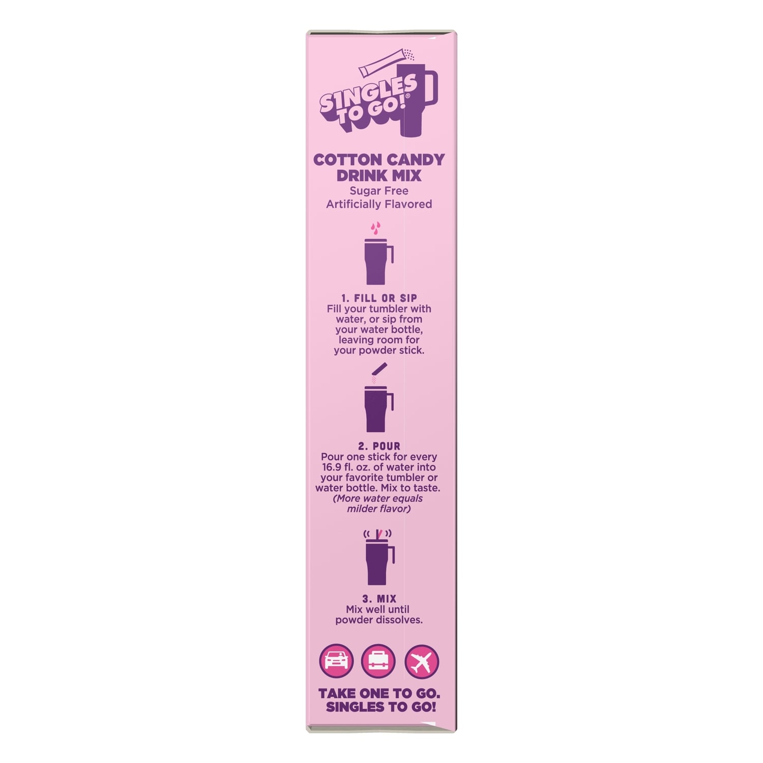 Wyler's Light Drink Sticks Watertok Cotton Candy, 8-ct. Box