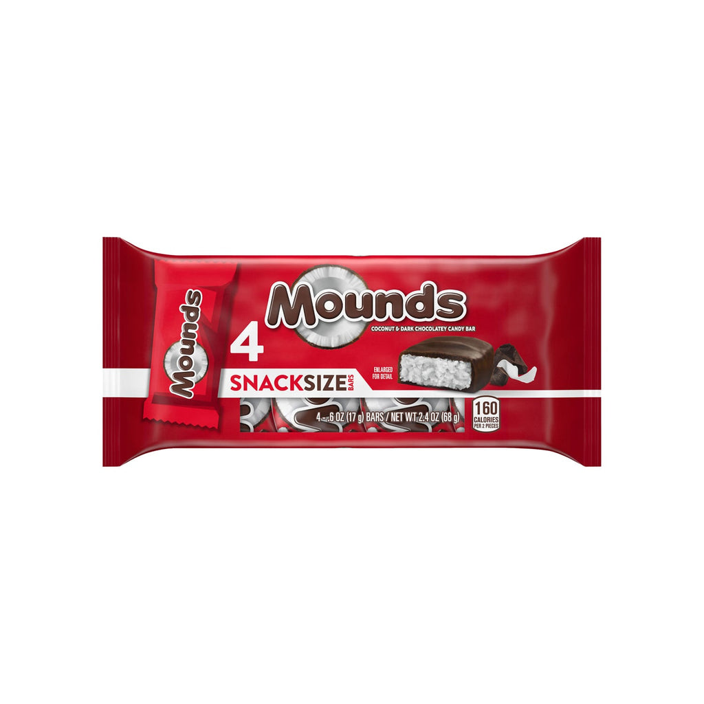 Mounds Coconut and Dark Chocolatey Candy Bar, 4-pc Pack.