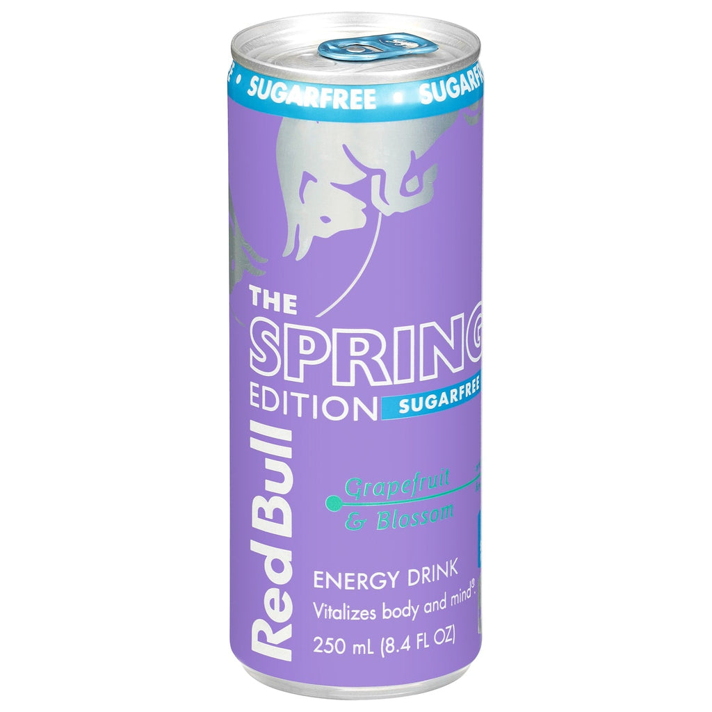 Red Bull Spring Edition Sugarfree Energy Drink, Grapefruit, 8.4 fl. oz. Can, 80mg Caffeine