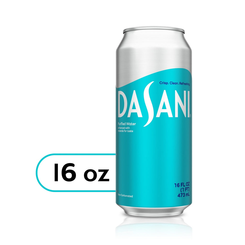Dasani Purified Drinking Water, 16 fl oz. Can