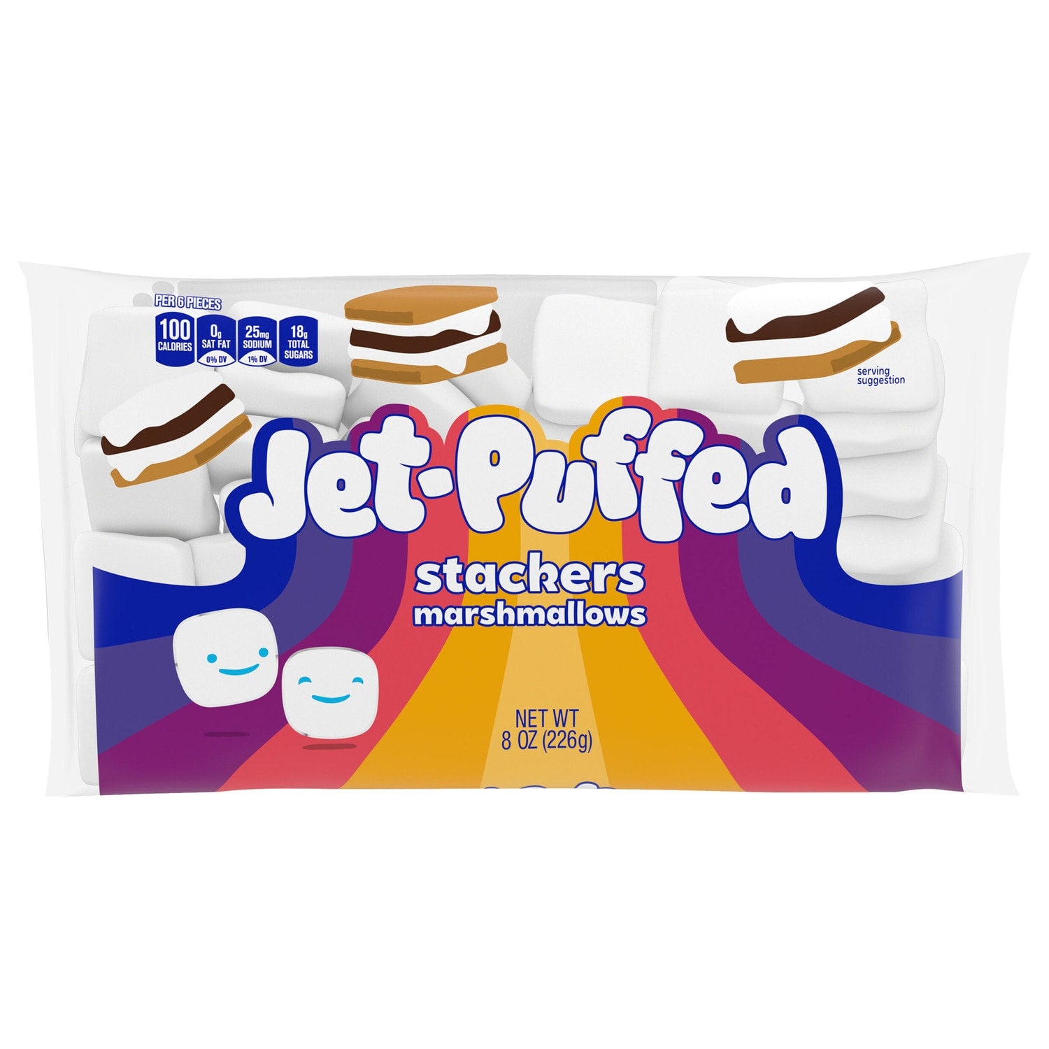 Jet-Puffed Stackers Marshmallows, 8-oz. Bags