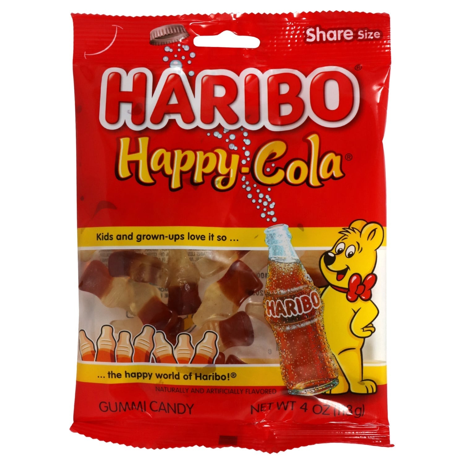 Haribo Happy Cola Gummi Candies, 4 oz. Bags