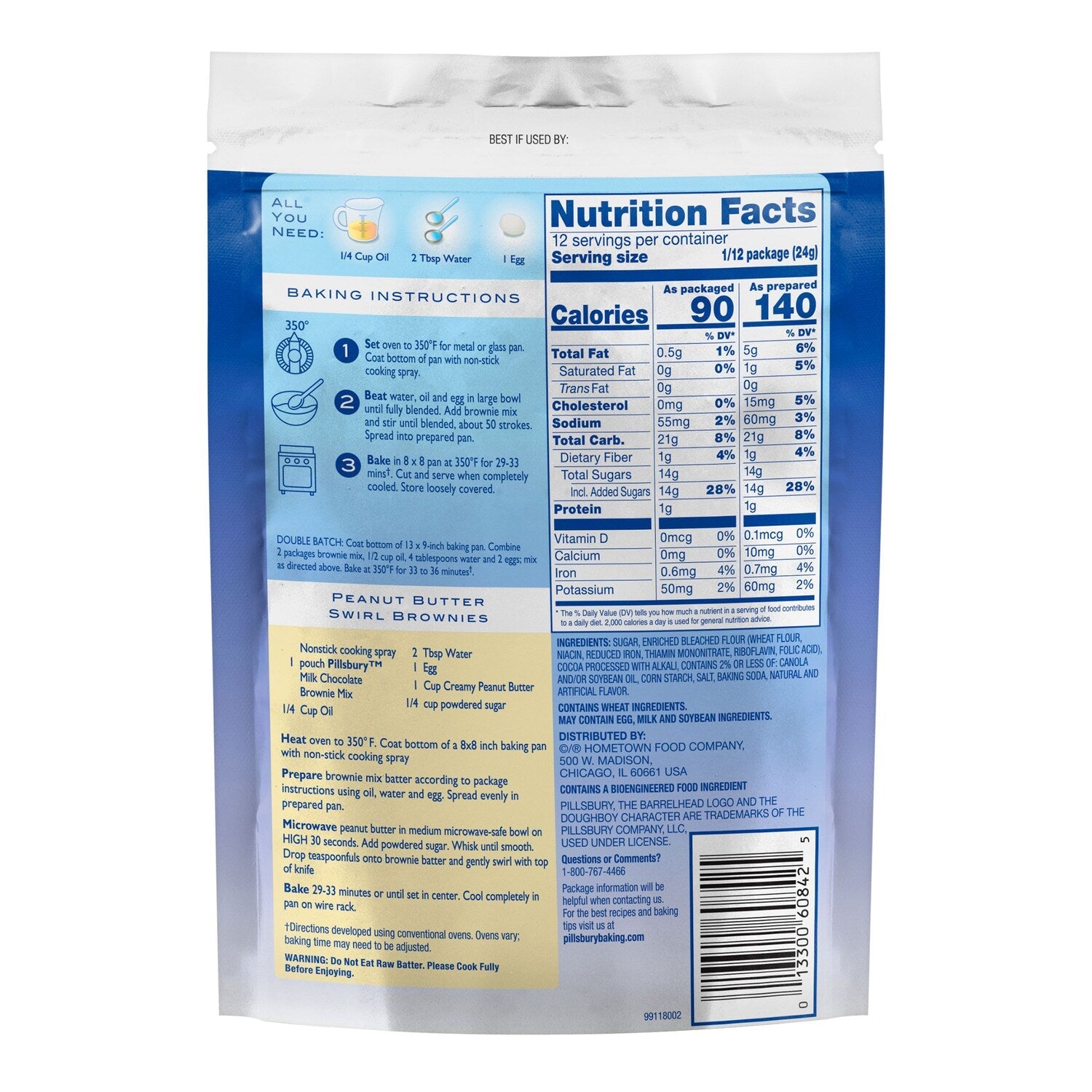 Pillsbury Milk Chocolate Brownie Mix, 1-ct.