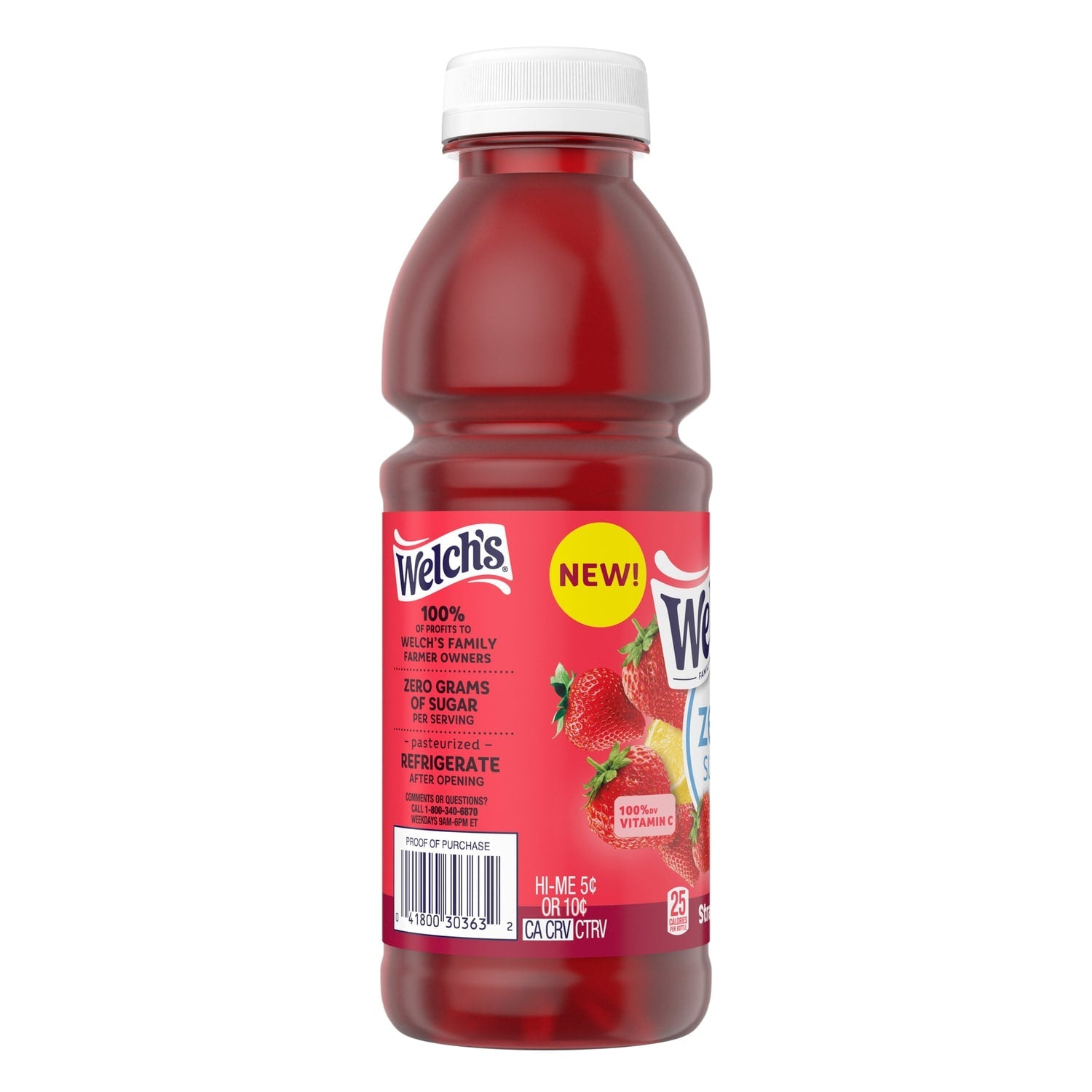 Welch's Zero Sugar Strawberry Flavored Drink, 1-ct.