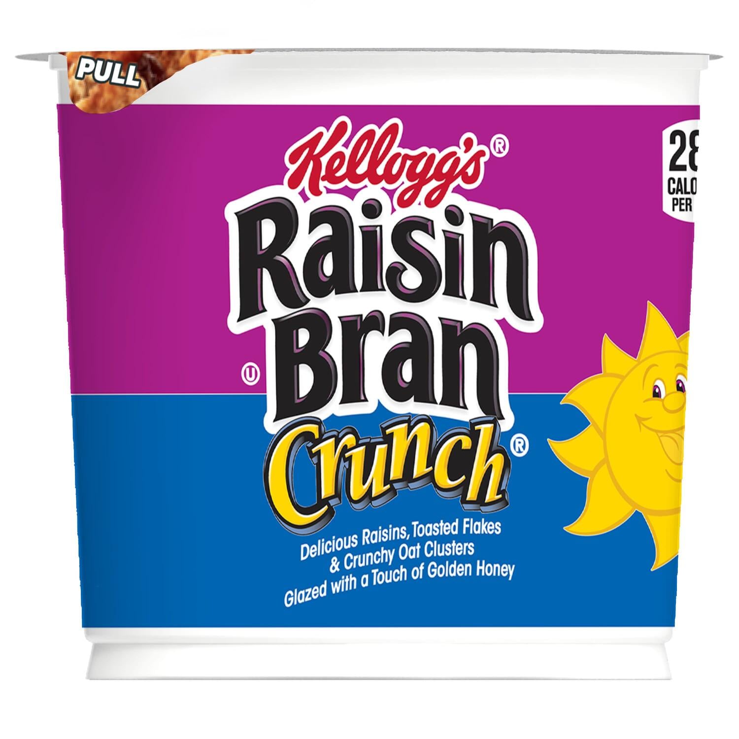 Kellogg's Raisin Bran Crunch Breakfast Cereal Cups Original, 1-ct.