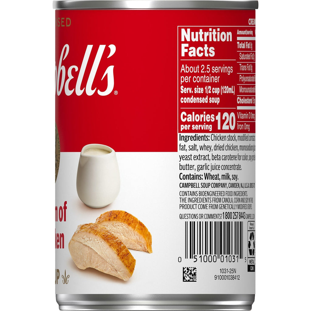 Campbell's Condensed Cream of Chicken Soup, 10.5-oz. Cans