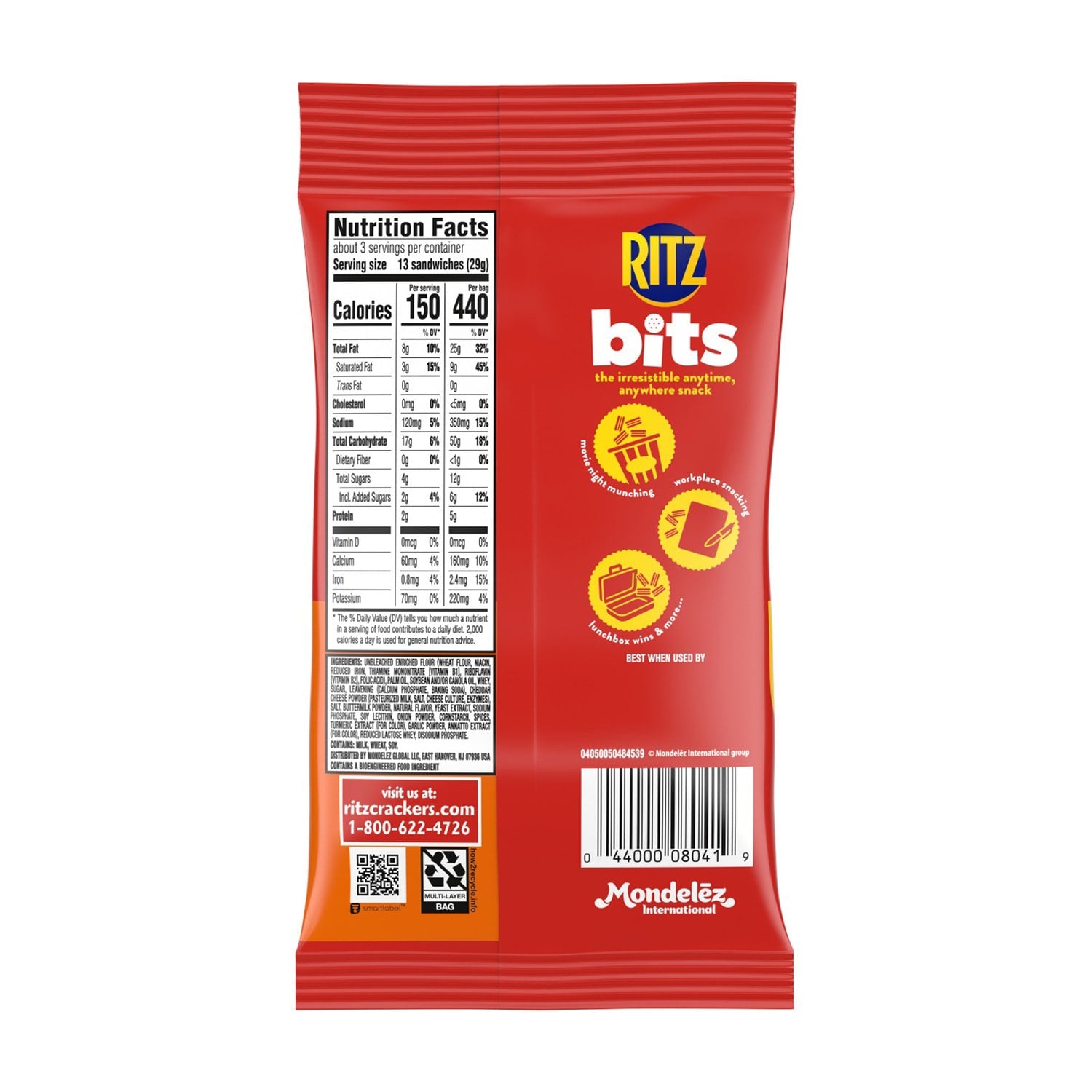 RItz Bits Spicy Queso Cheese Sandwich Crackers, 1-ct.