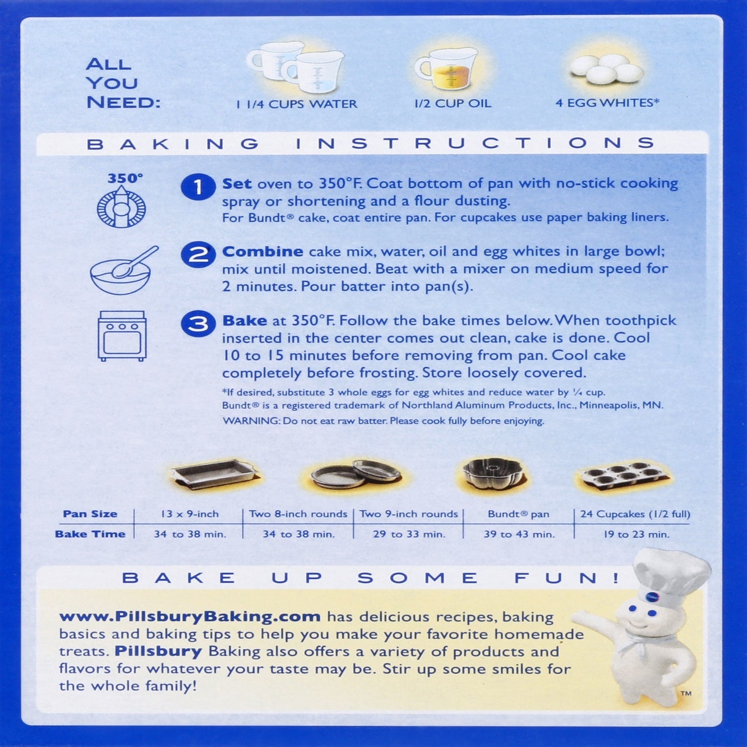 Pillsbury Traditional Vanilla Cake Mix, 15.25-oz