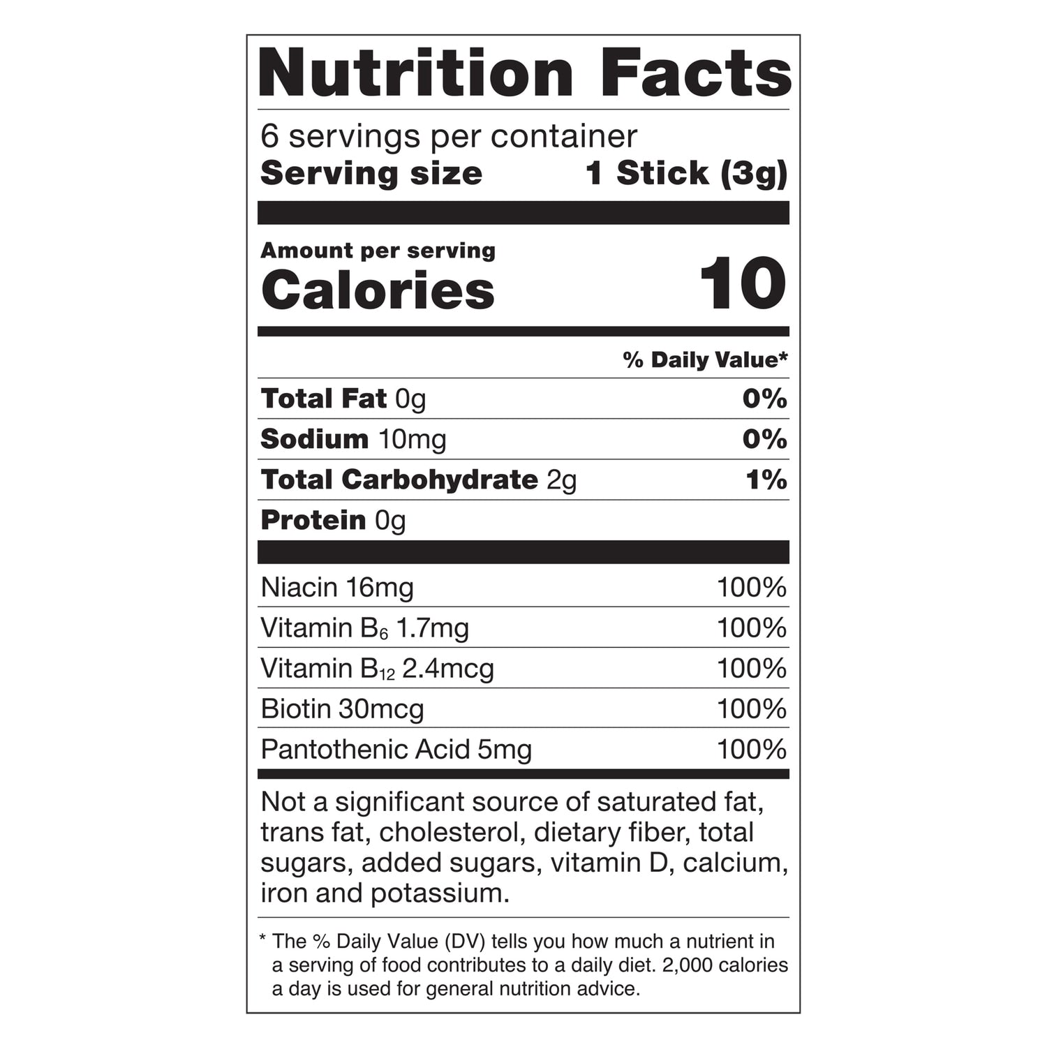 Pure Kick Blood Orange Energy Drink Sticks, 6-pc Pack.