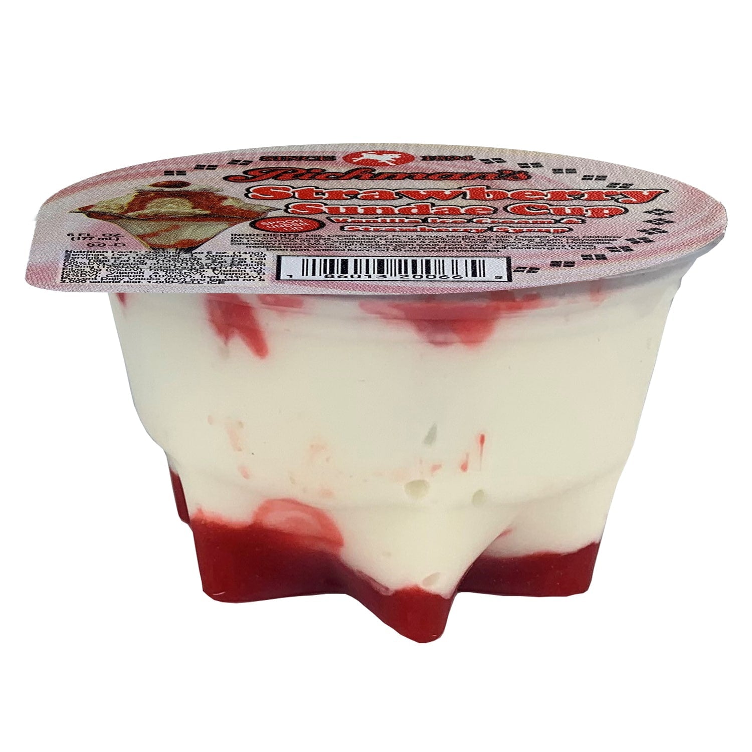 Richmanâs Strawberry Sundae Cup, 6 oz.