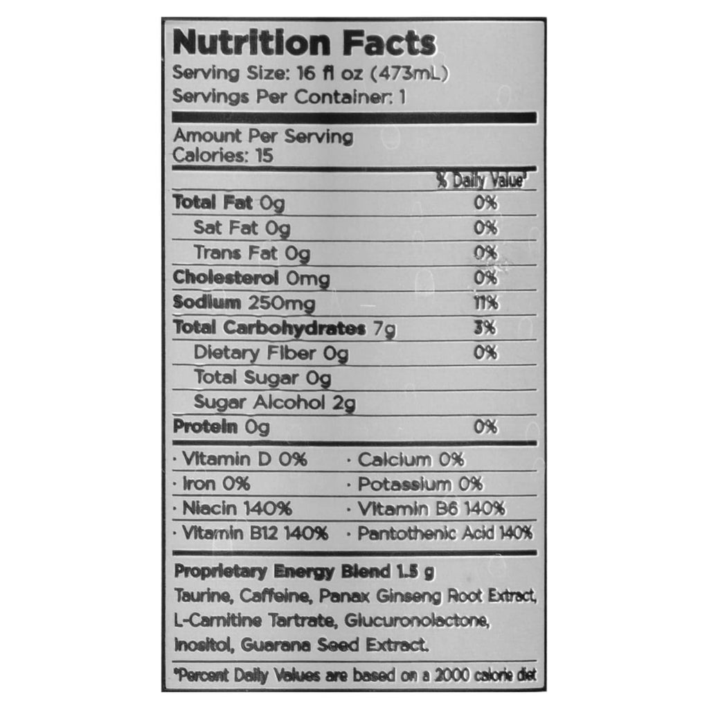 3D Energy Berry Blue Energy Drink, 16 oz.