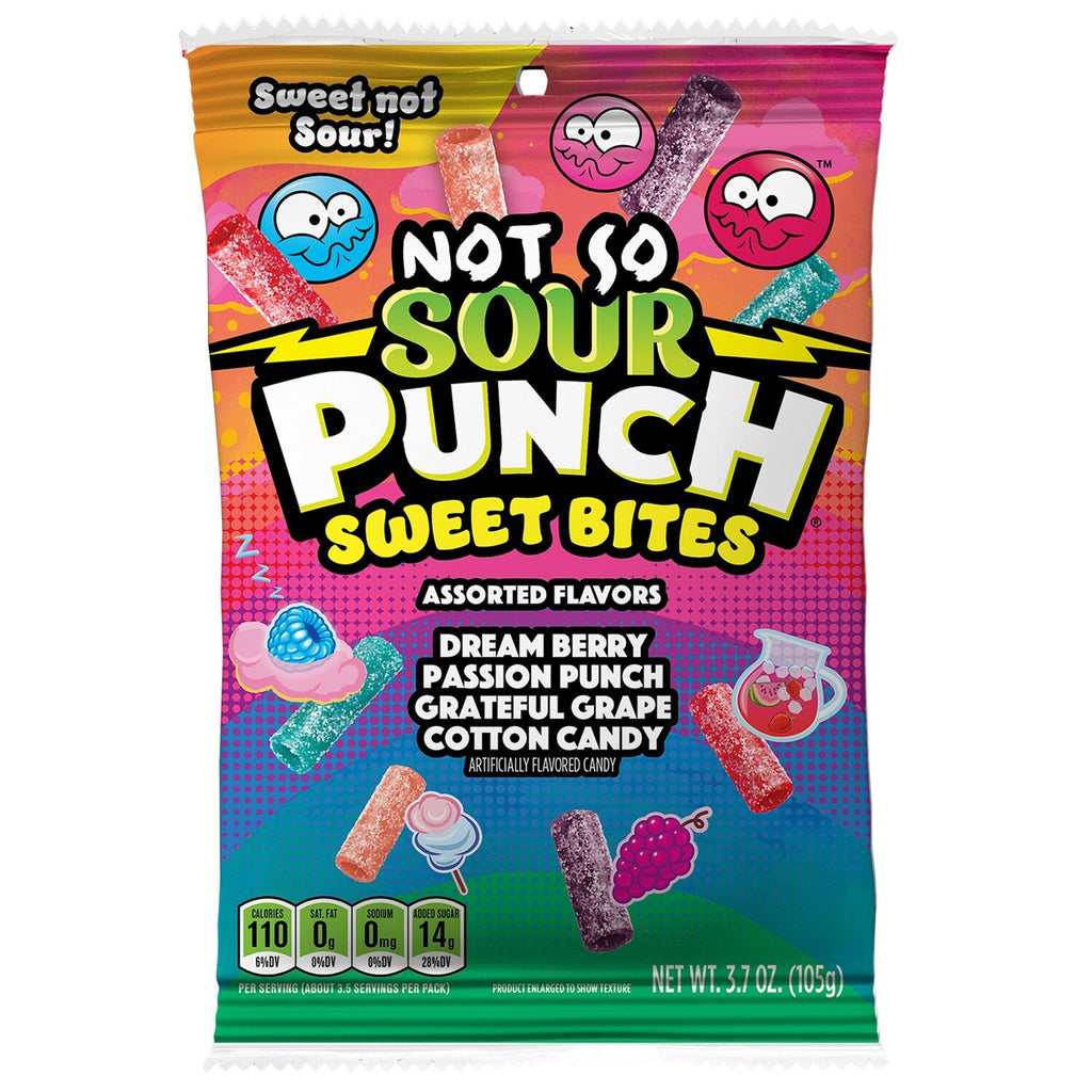 Sour Punch Not Sour Sweet Bites Assorted Flavors Candy, 3.7 oz.