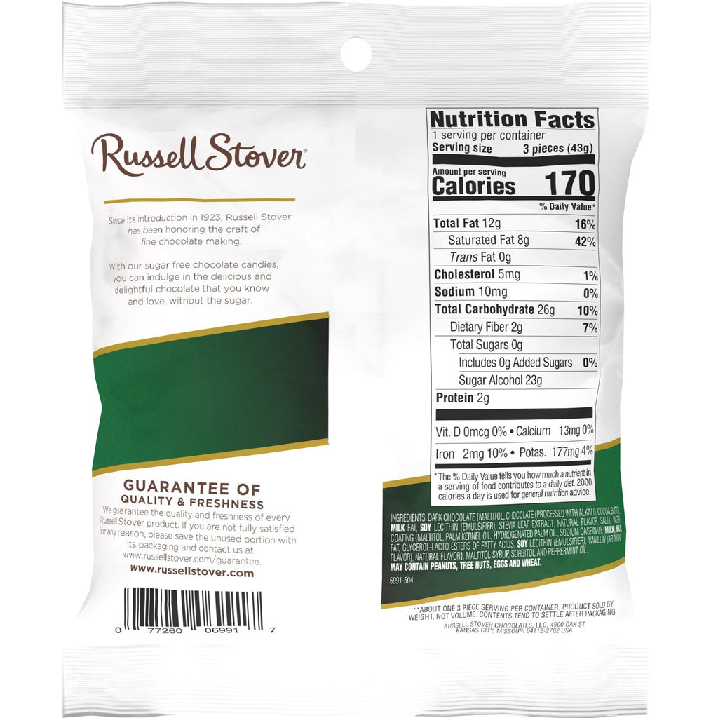 Russell Stover Sugar Free Mint Chocolate Candy, 1-ct.
