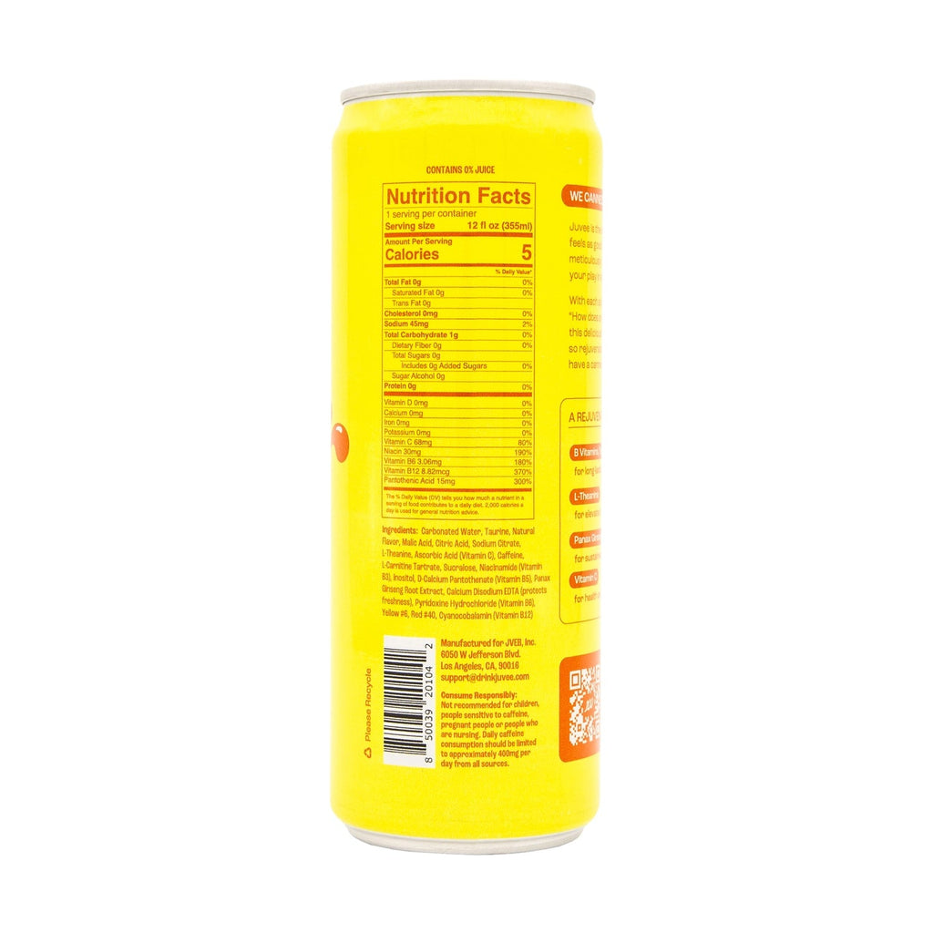 Juvee Energy Drink - Tropical Crush, 12 oz.