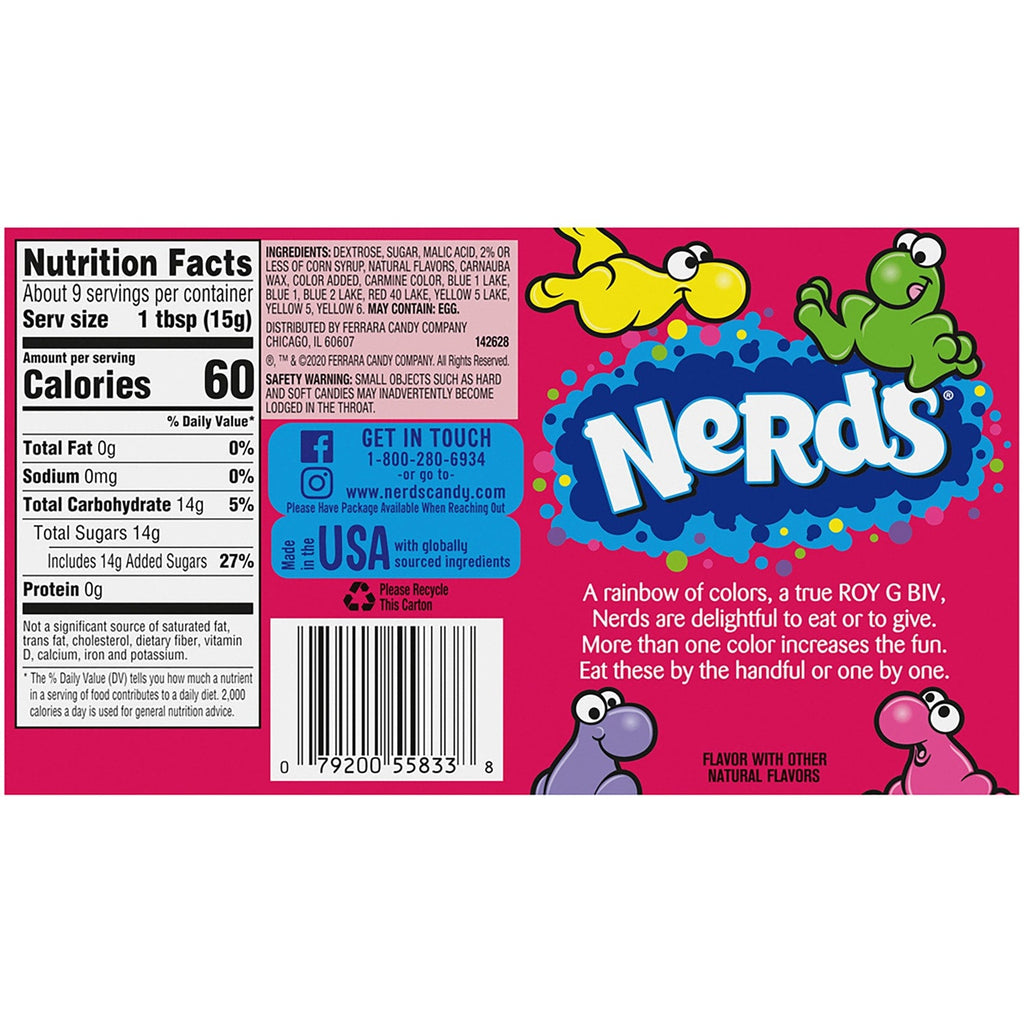 Nerds Wonka Rainbow Candy, 5-oz.