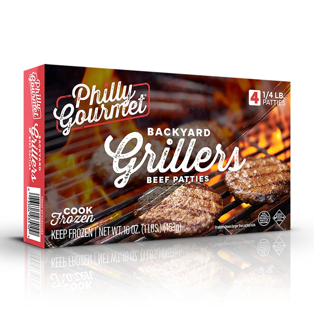 Philly Gourmet Backyard Grillers Beef Patty, 4-ct. Pack